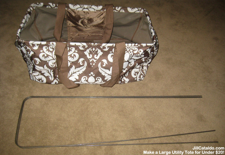 How to make a large utility tote for less than $20 - Jill Cataldo