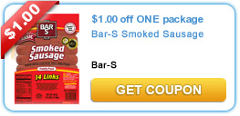 $1.00 off 40oz Bar S Sausage