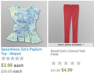 clearance girl clothes
