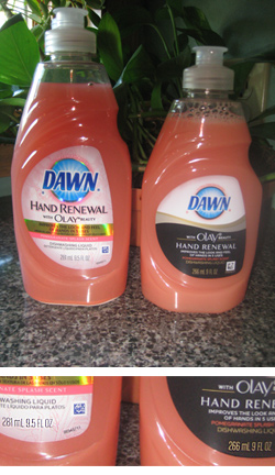 The shrinking Dawn dishwashing liquid: Lost half an ounce