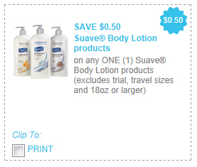 Suave issues coupon for a lotion size… that many stores don’t carry?