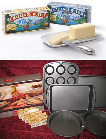 GIVEAWAY: Five pounds of Challenge Butter & Five-Piece Set of Good Cook Cookware