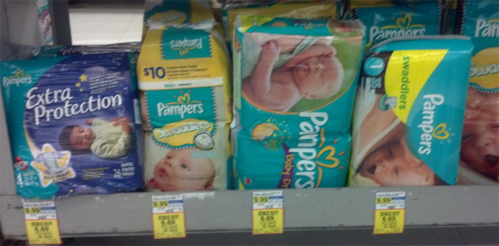 Pampers diaper clearance at Jewel-Osco