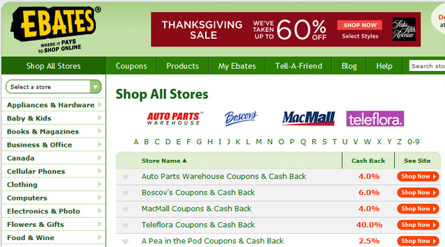 How to use Ebates.com while shopping online: Cash back when you shop!