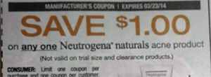 New coupon restriction: “Not valid on clearance products”