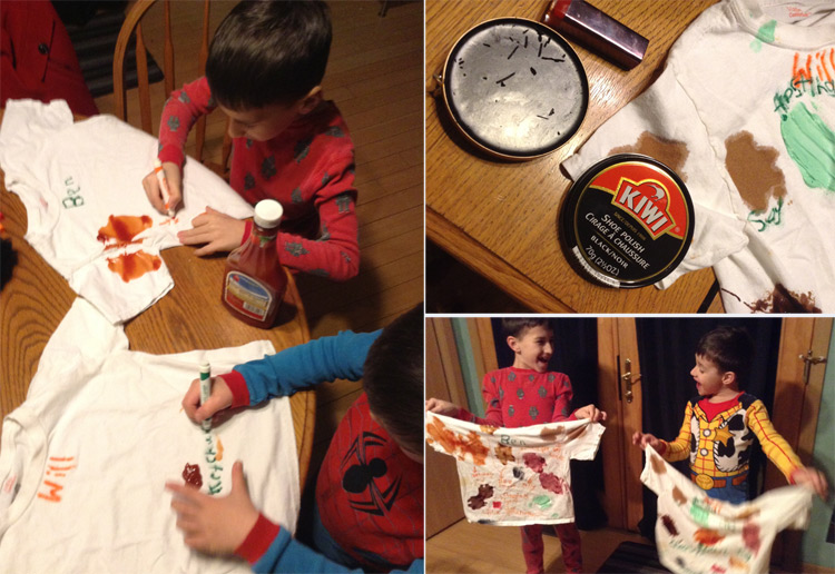 My children put Tide to the test for the #MyMessMyTide challenge