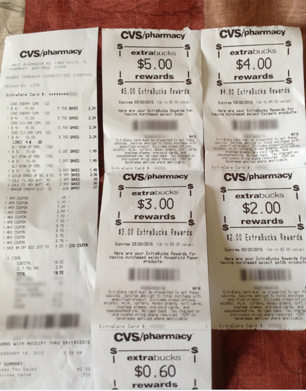 A fun CVS shopping trip today: All this for $1.42?