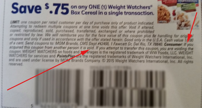 Weight Watchers coupon