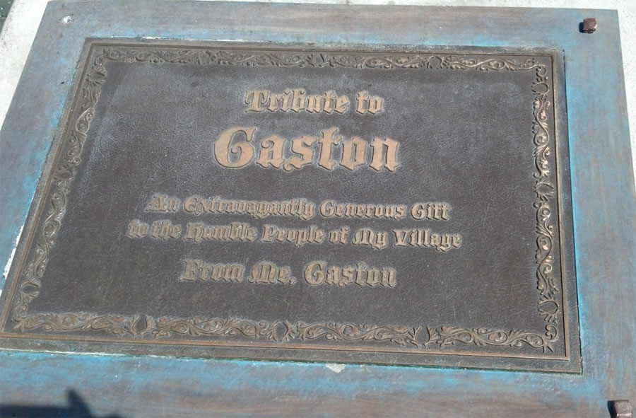 Gaston plaque
