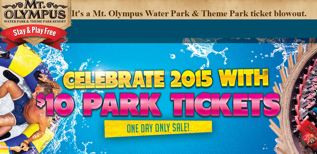 Wisconsin Dells Mt Olympus 10 Water Theme Park Tickets Jill Cataldo