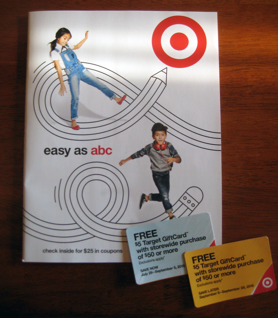 New 2015 Target BacktoSchool coupon book Jill Cataldo
