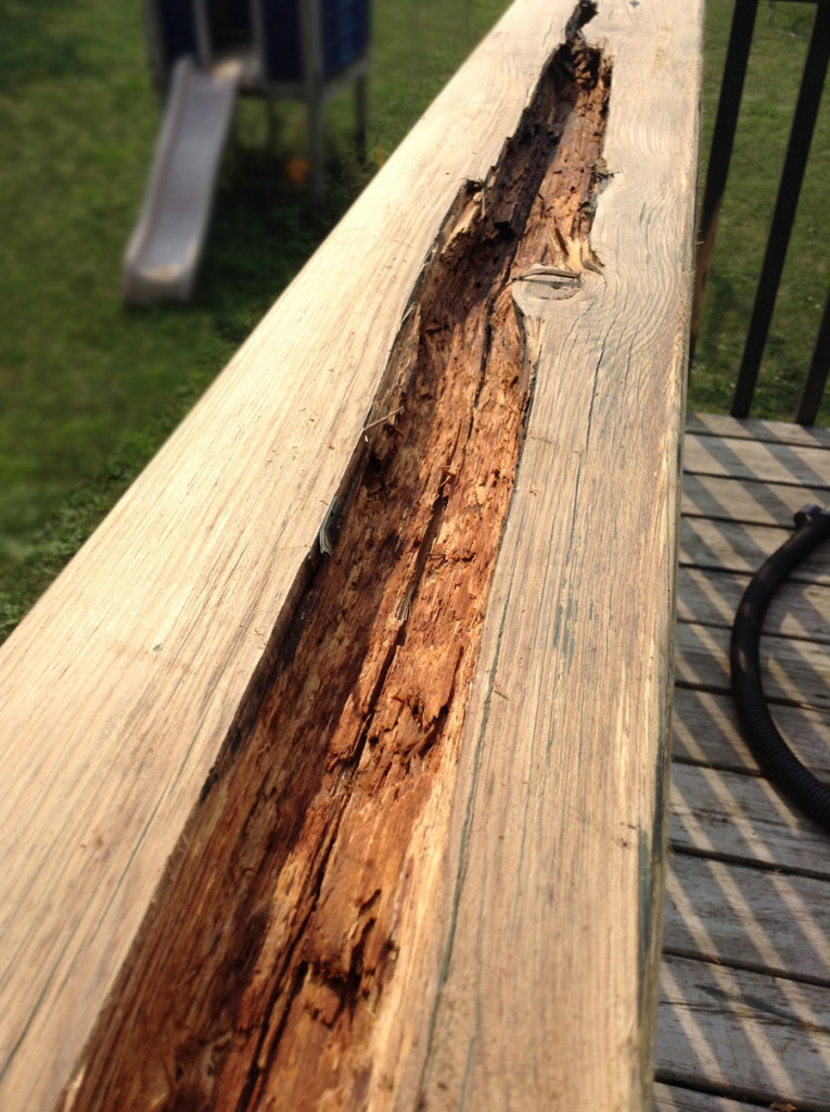 deck rail rot