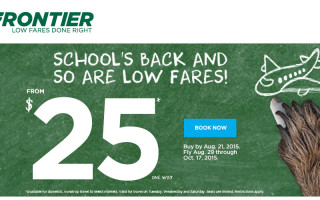 $25 one-way flight sale at Frontier Airlines: CHEAP to Disney!