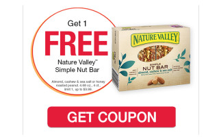 FREE box of Nature Valley Simple nut bars at Jewel-Osco