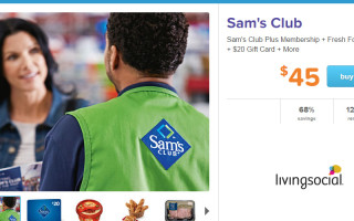 LivingSocial Sam’s Club deal: Year membership for $45 + $20 gift card & more