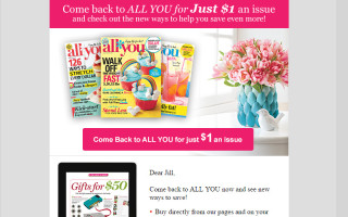 All You Magazine to cease publication… but still solicits new subscriptions