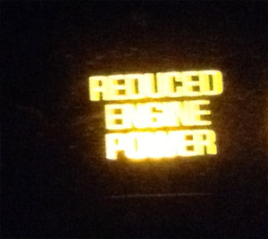 reduced engine power