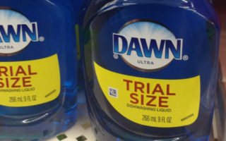 The return of the Trial-Size Dawn detergents