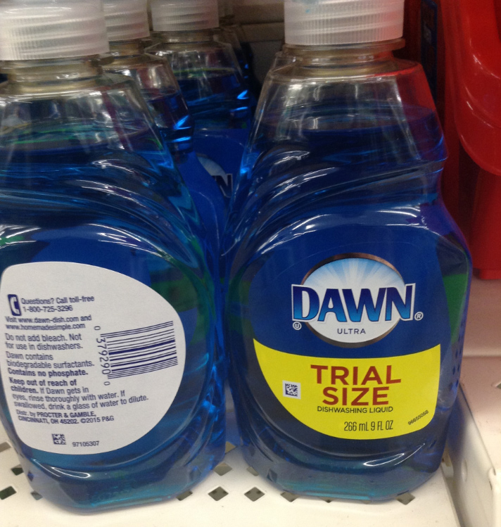 The return of the Trial-Size Dawn detergents - Jill Cataldo