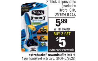 Print now for FREE Schick razors at CVS