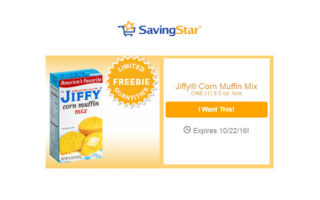 SavingStar Freebie: FREE Jiffy corn muffin mix