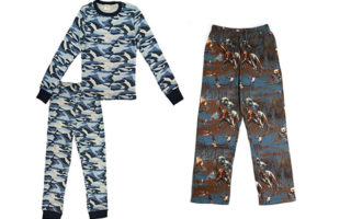 Boys’ 100% cotton thermals and pajamas on Amazon