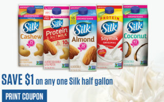 Print a $1 coupon for Silk milk