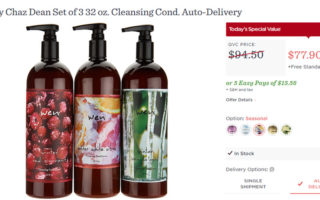 QVC: 3-piece Wen holiday set: $25.97 per 32-ounce bottle!