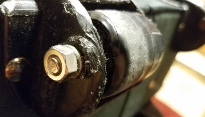 Fixing a suitcase wheel with… duct tape?