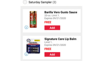 FREE Barilla pasta sauce, Signature lip balm, $1.99 Open Nature beef at Jewel